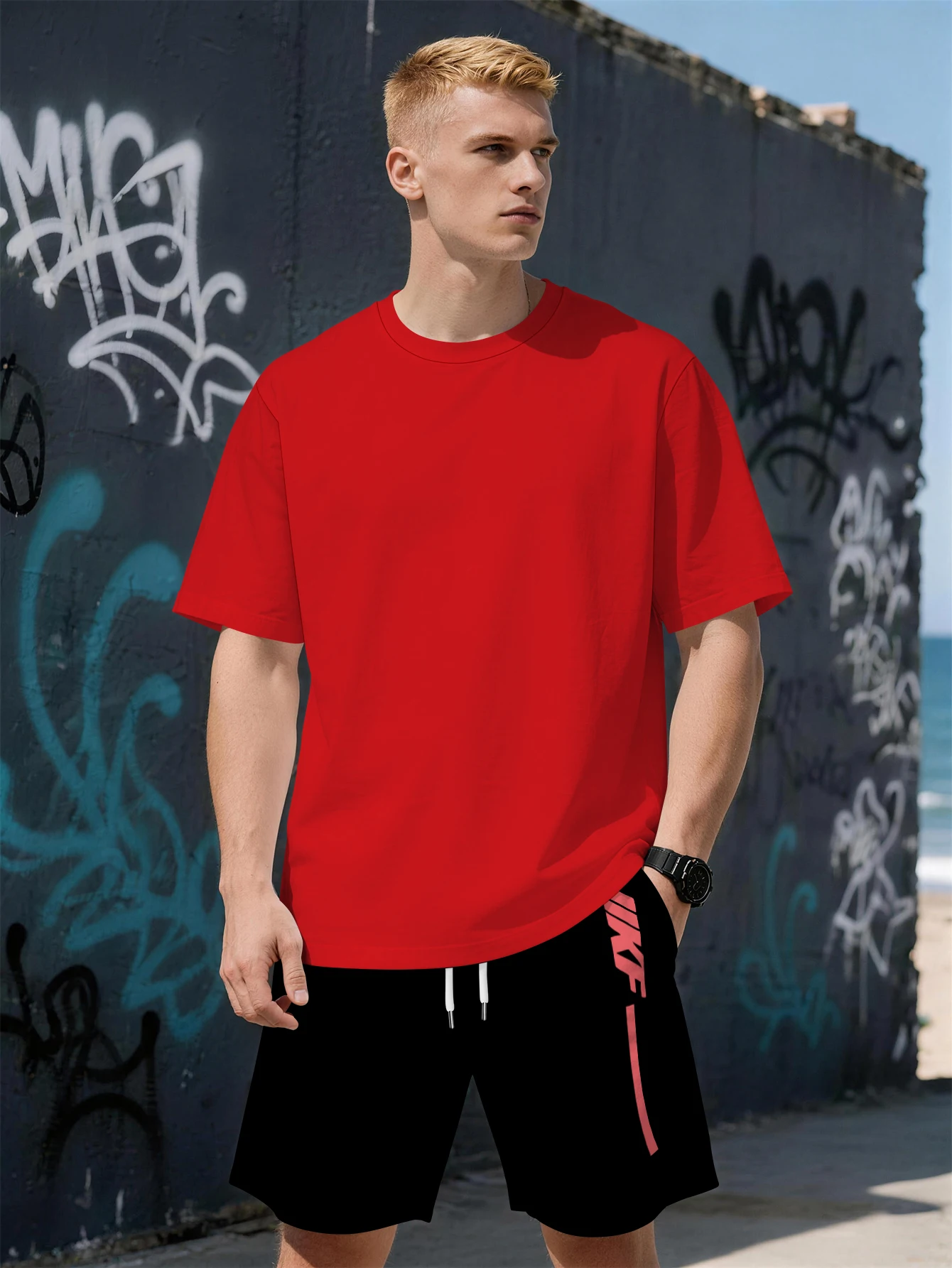 2026 Summer New Men's Short-Sleeved Set with 3D Simple Print Fashionable Street Style Comfortable Lightweight Soft and Fluffy
2026 Summer New Men's Short-Sleeved Set with 3D Simple Print Fashionable Street Style Comfortable Lightweight Soft and Fluffy