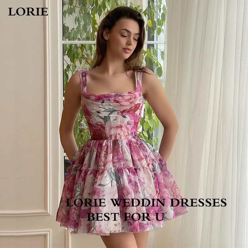 LORIE Printing Flowers Short Prom Dresses A Line Square Neck Evening Party Dress Mini Corset Prom Gowns 2023
LORIE Printing Flowers Short Prom Dresses A Line Square Neck Evening Party Dress Mini Corset Prom Gowns 2023