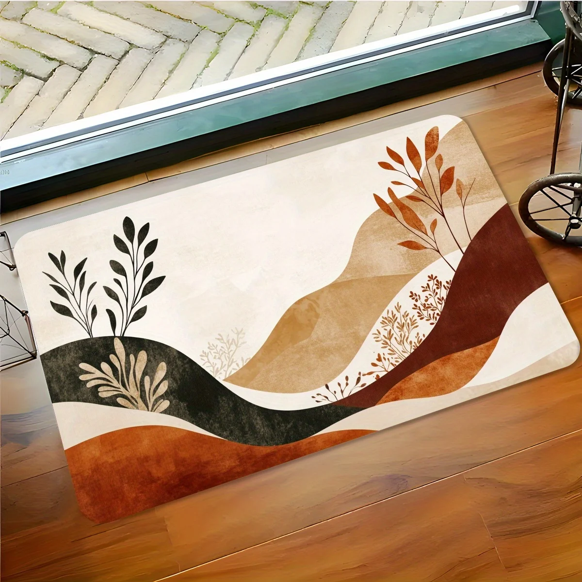1 шт. напольный коврик с абстрактным осенним рисунком горных растений, полиэфирная ткань, можно стирать в машине, подходит для спальни и гостиной
1 шт. напольный коврик с абстрактным осенним рисунком горных растений, полиэфирная ткань, можно стирать в машине, подходит для спальни и гостиной