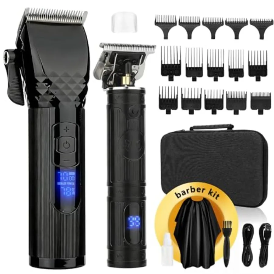 Hair Clippers for MenProfessional Barber Clippers and Trimmer Set Mens Cordless Hair Clipper for Barber T-Blade Trimmer Set
Hair Clippers for MenProfessional Barber Clippers and Trimmer Set Mens Cordless Hair Clipper for Barber T-Blade Trimmer Set
