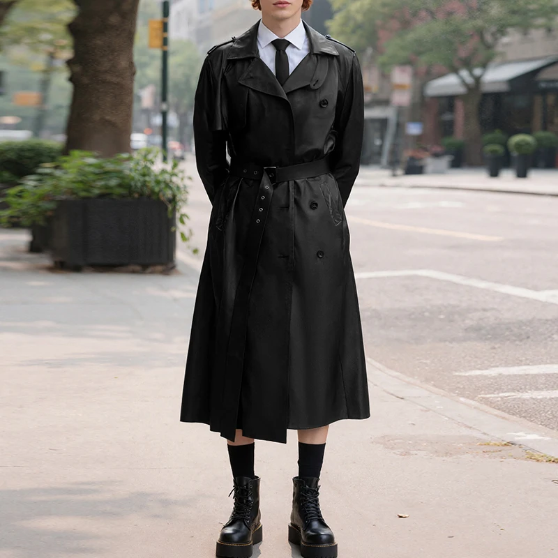 INCERUN мужские пальто однотонные из искусственной кожи с лацканами и длинным рукавом повседневные длинные стильные Тренчи мужские уличные модные ветровки в стиле панк мужские
INCERUN мужские пальто однотонные из искусственной кожи с лацканами и длинным рукавом повседневные длинные стильные Тренчи мужские уличные модные ветровки в стиле панк мужские