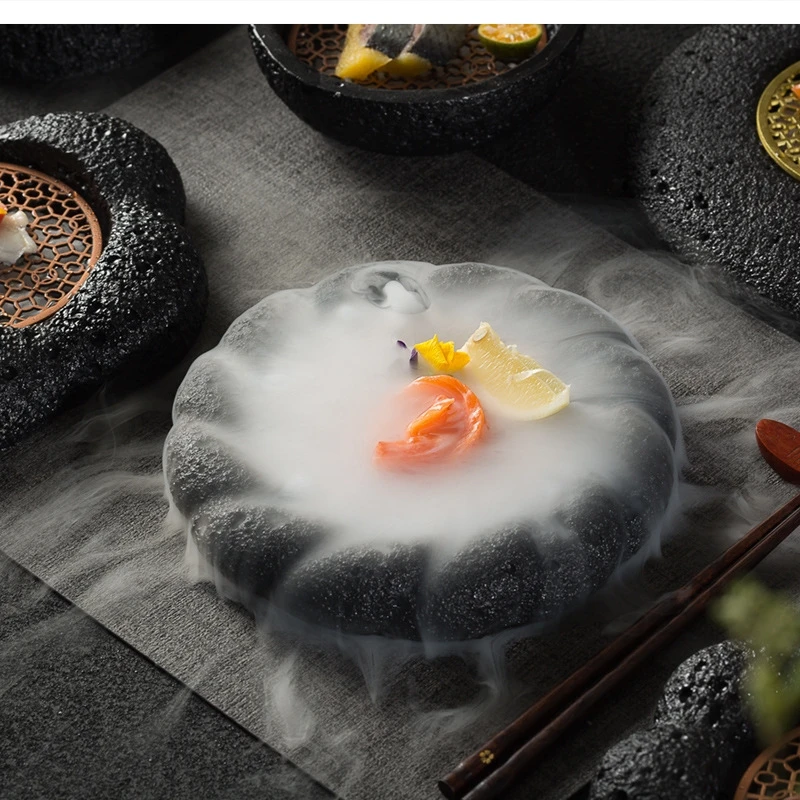 Сухие гостиничные копченая жареные вулканические брикеты Ужин Молекулярная столовая посуда
Сухие гостиничные копченая жареные вулканические брикеты Ужин Молекулярная столовая посуда