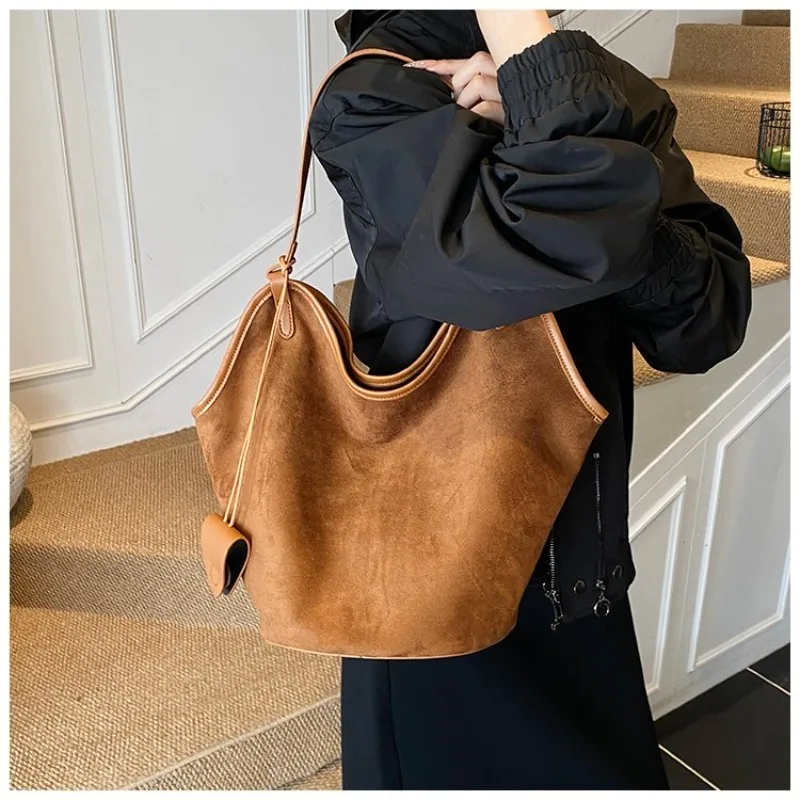 Women's Suede Tote Shoulder Bag , Casual Carryall for Daily Office Streetwear Weekend Travel & Errands Bags for Women Womens Bag
Women's Suede Tote Shoulder Bag , Casual Carryall for Daily Office Streetwear Weekend Travel & Errands Bags for Women Womens Bag
