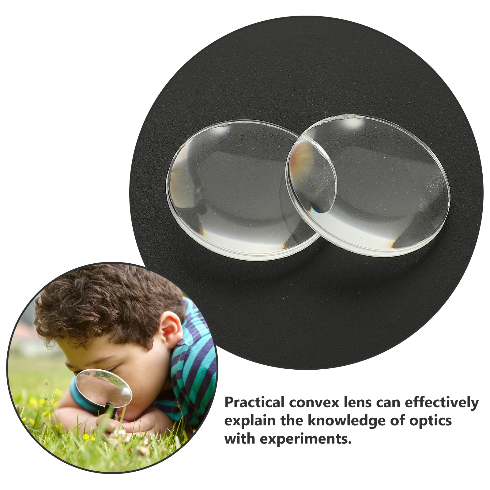 60pcs Biconvex Lens Clear Optical 1 Inch 25mm Double Convex Laboratory Teaching Tools Science Experiment Physics DIY Projects
60pcs Biconvex Lens Clear Optical 1 Inch 25mm Double Convex Laboratory Teaching Tools Science Experiment Physics DIY Projects