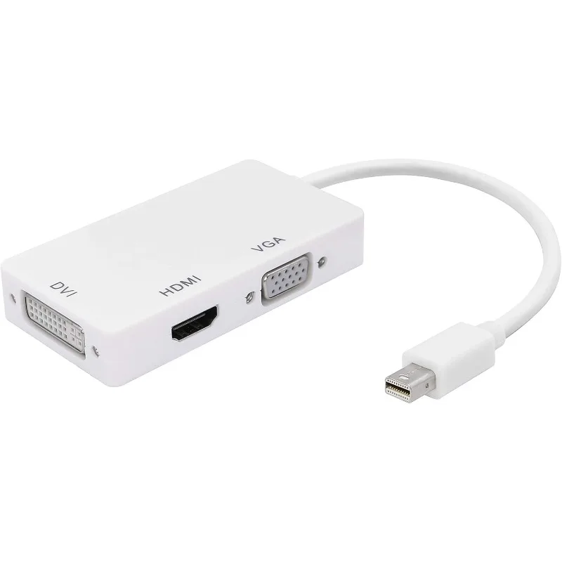 MiniDP To VGA/HDMI/DVI Converter Three-in-one Lightning Interface Connected To TV Display Projection 4K
MiniDP To VGA/HDMI/DVI Converter Three-in-one Lightning Interface Connected To TV Display Projection 4K