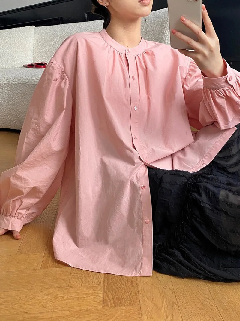 Pink Lantern Sve irt Women's Commute Design Court Sle round Ne Ele Chic Top Korean Loose Fit Long Sve Button ...
Pink Lantern Sve irt Women's Commute Design Court Sle round Ne Ele Chic Top Korean Loose Fit Long Sve Button ...