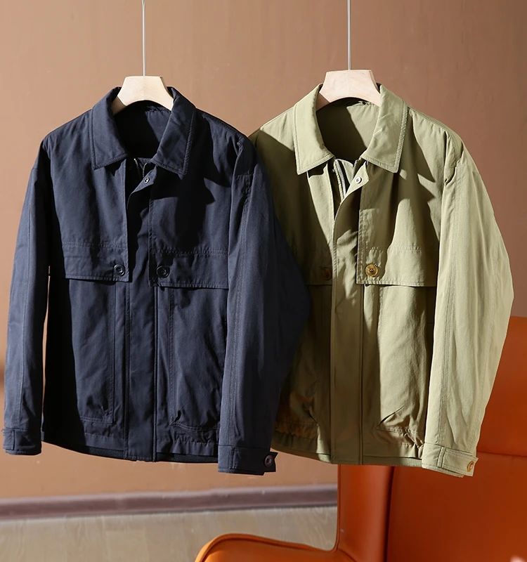 Men's Retro Collar Workwear down Jacket Outerwear Partition Glue Filling Polyester Cotton Blend Warm Casual Fashion City Style
Men's Retro Collar Workwear down Jacket Outerwear Partition Glue Filling Polyester Cotton Blend Warm Casual Fashion City Style