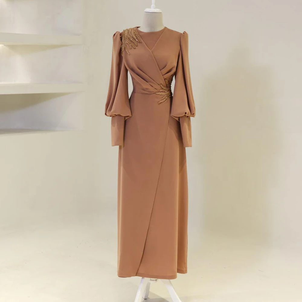 Customized Classic Evening Dresses For Women Puff Long Sleeves Sequin Lace Real Formal Party Dress Tea-Length Robes De Soirée
Customized Classic Evening Dresses For Women Puff Long Sleeves Sequin Lace Real Formal Party Dress Tea-Length Robes De Soirée