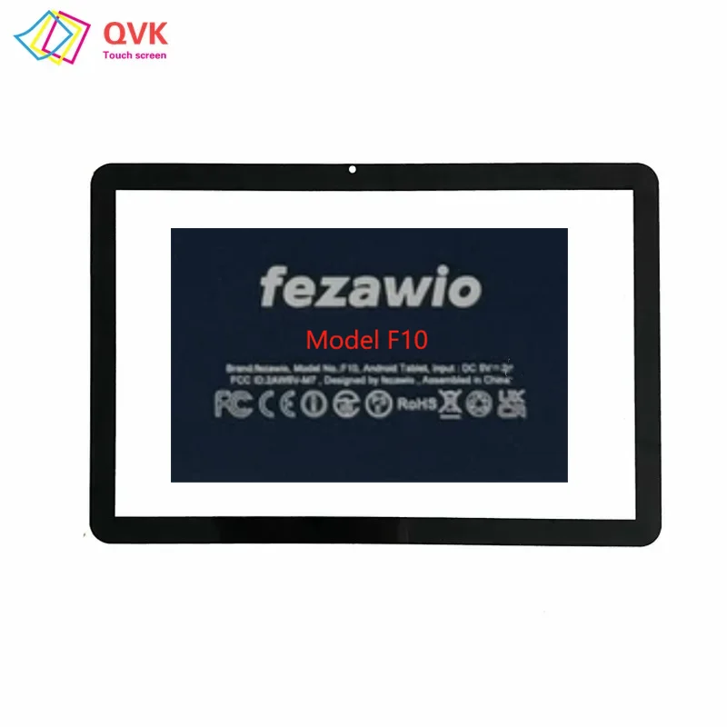 Black 10.1Inch For FEZAWIO F10 Tablet PC Capacitive Touch Screen Digitizer Sensor External Glass Panel