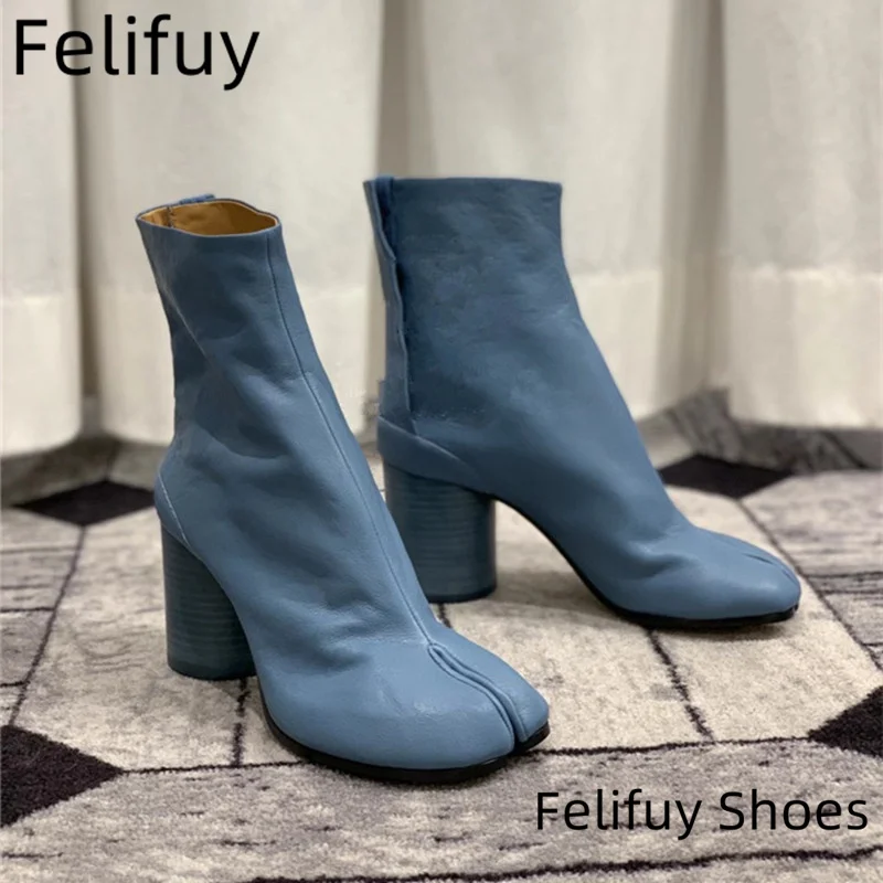 Luxury Design Real Leather Green Tabi Boots Fashion Round Chunky High Heel Ankle Boots For Women Autumn Winter Split Toe Shoes
Luxury Design Real Leather Green Tabi Boots Fashion Round Chunky High Heel Ankle Boots For Women Autumn Winter Split Toe Shoes