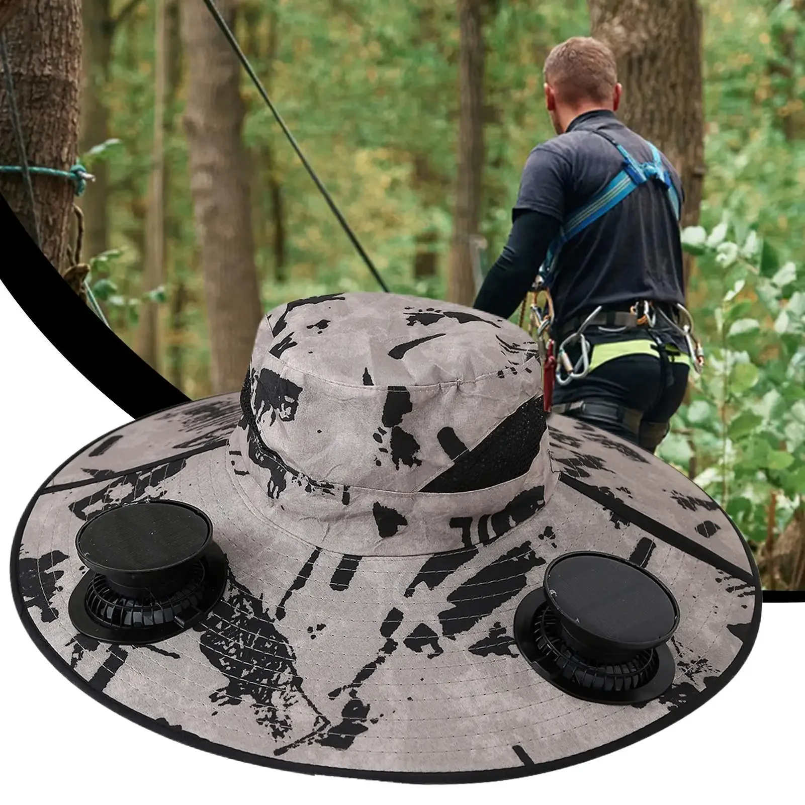 Hat with Fans Solar Power Wide Brim Solar Bucket Fan Hat Foldable Headwear Adjustable Sunhat for Men Outdoor fishing Travel
Hat with Fans Solar Power Wide Brim Solar Bucket Fan Hat Foldable Headwear Adjustable Sunhat for Men Outdoor fishing Travel