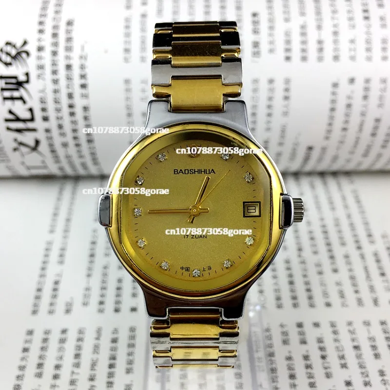Original room golden yellow face original steel band manual mechanical watch with a diameter of 38mm
Original room golden yellow face original steel band manual mechanical watch with a diameter of 38mm
