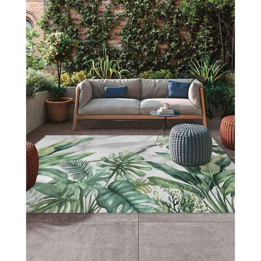 Уличный коврик из мрамора с тропическими зелеными пальмовыми листьями — нескользящий, впитывающий коврик для патио для террасы, заднего двора, крыльца
Уличный коврик из мрамора с тропическими зелеными пальмовыми листьями — нескользящий, впитывающий коврик для патио для террасы, заднего двора, крыльца