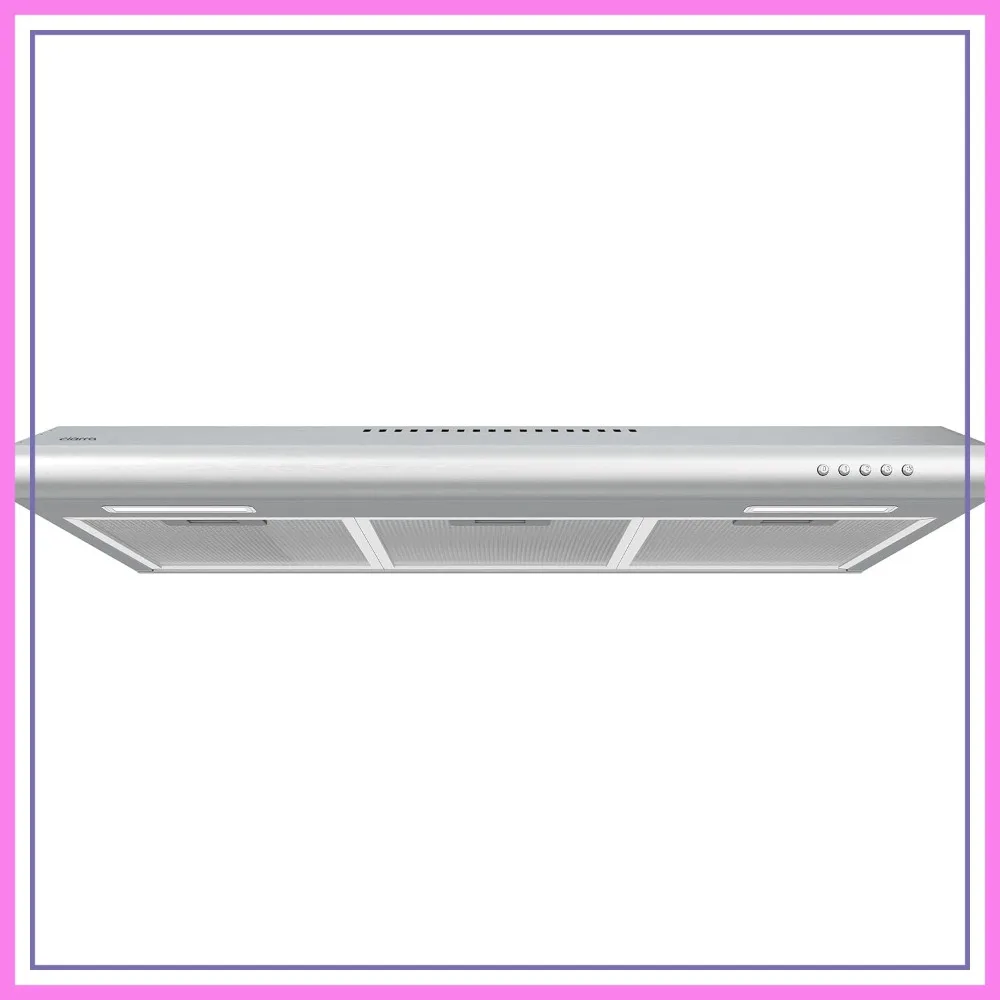 30 Inch Under Cabinet Range Hood, 3 Speed Exhaust Fan, Ductless Kitchen Vent Hood
30 Inch Under Cabinet Range Hood, 3 Speed Exhaust Fan, Ductless Kitchen Vent Hood