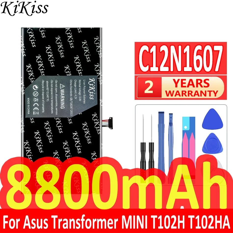 Мощная батарея 8800 мАч KiKiss C12N1607 для Asus Transformer MINI T102H T102HA T103HAF T103HA T103H 0B200-02230100
Мощная батарея 8800 мАч KiKiss C12N1607 для Asus Transformer MINI T102H T102HA T103HAF T103HA T103H 0B200-02230100