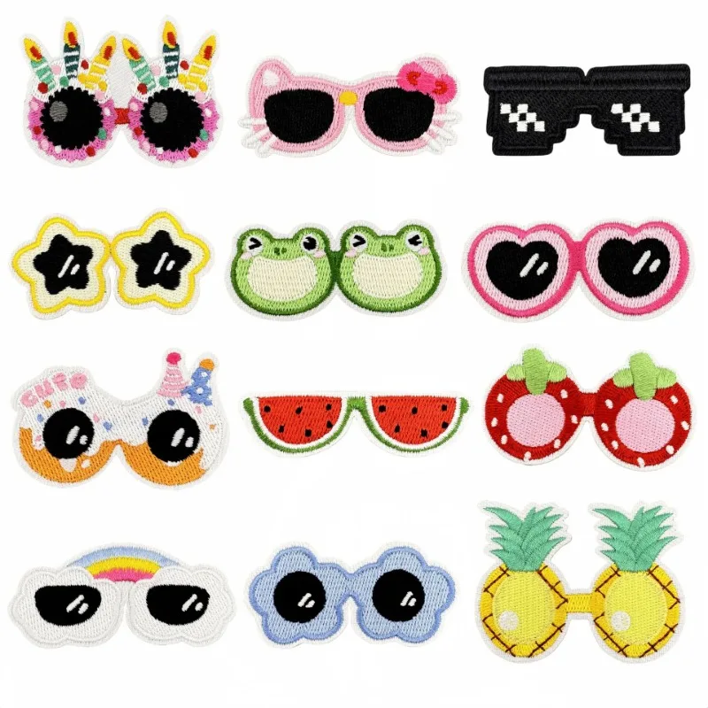 Summer Funny Sunglasses Birthday Party Glasses Iron-on Sew Embroidered Badge Patches for DIY T-shirt Backpack Clothing Sticker
Summer Funny Sunglasses Birthday Party Glasses Iron-on Sew Embroidered Badge Patches for DIY T-shirt Backpack Clothing Sticker