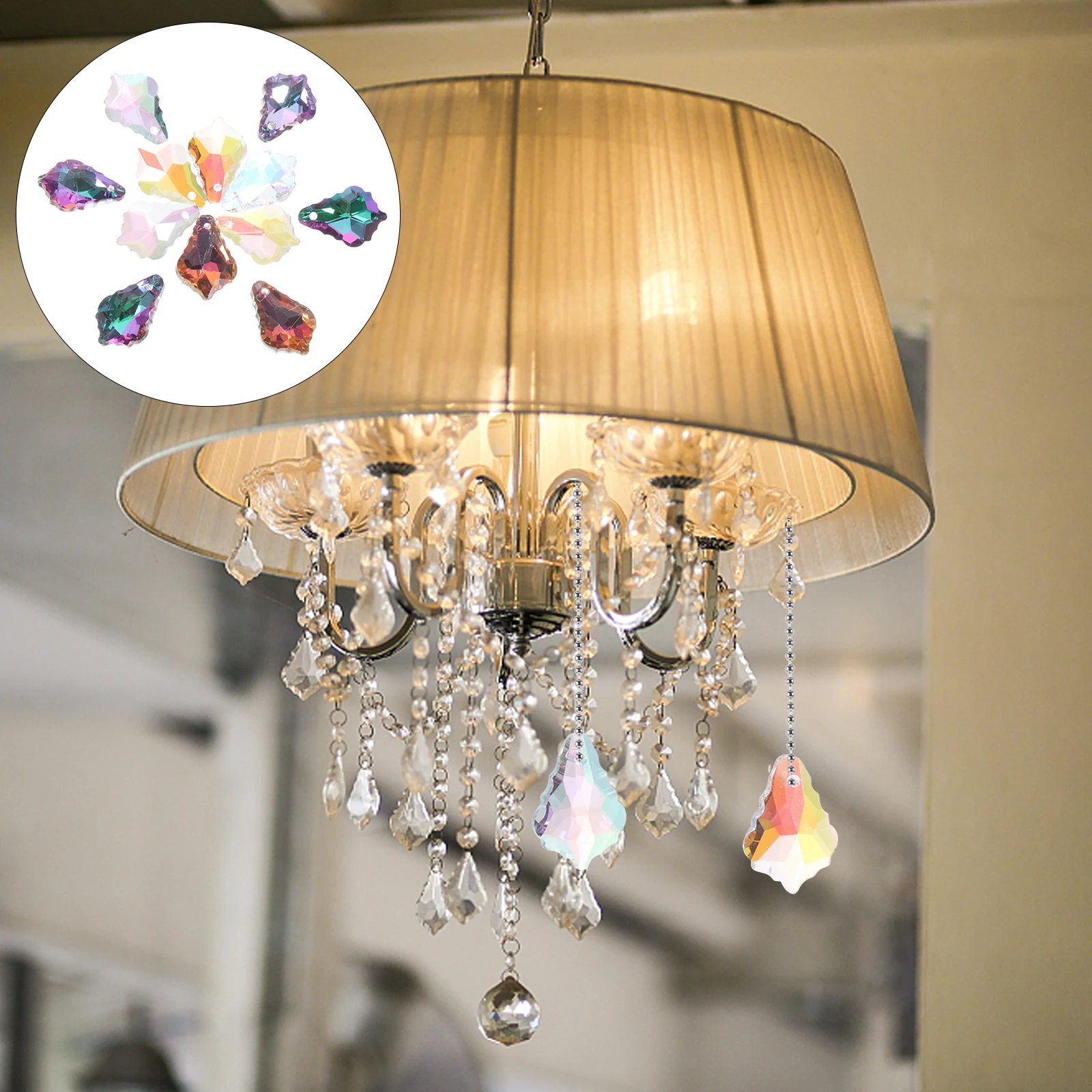 12pcs Crystal Maple Leaf Pendant Prisms Accessories Chandelier Catchers Hanging Premium Materials DIY Sun Catchers Home Decor
12pcs Crystal Maple Leaf Pendant Prisms Accessories Chandelier Catchers Hanging Premium Materials DIY Sun Catchers Home Decor