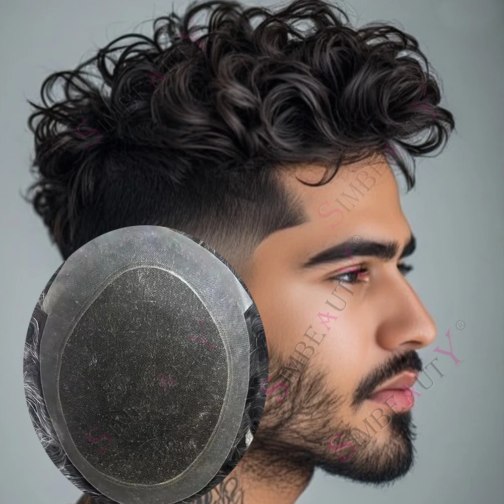28MM Curly Australia Men's Wig Black Human Hair Durable Swiss Lace&PU Base Capillar Prosthesis Grey Hair Unit Replacement System
28MM Curly Australia Men's Wig Black Human Hair Durable Swiss Lace&PU Base Capillar Prosthesis Grey Hair Unit Replacement System
