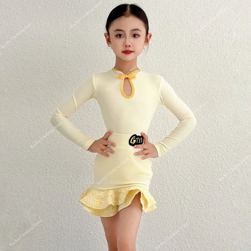 Samba Tango Latin Dance Costume Girls Salsa Dance Dress Girls Dancing Dresses Ballroom Dress Standard Child Latin Practice Dress
Samba Tango Latin Dance Costume Girls Salsa Dance Dress Girls Dancing Dresses Ballroom Dress Standard Child Latin Practice Dress