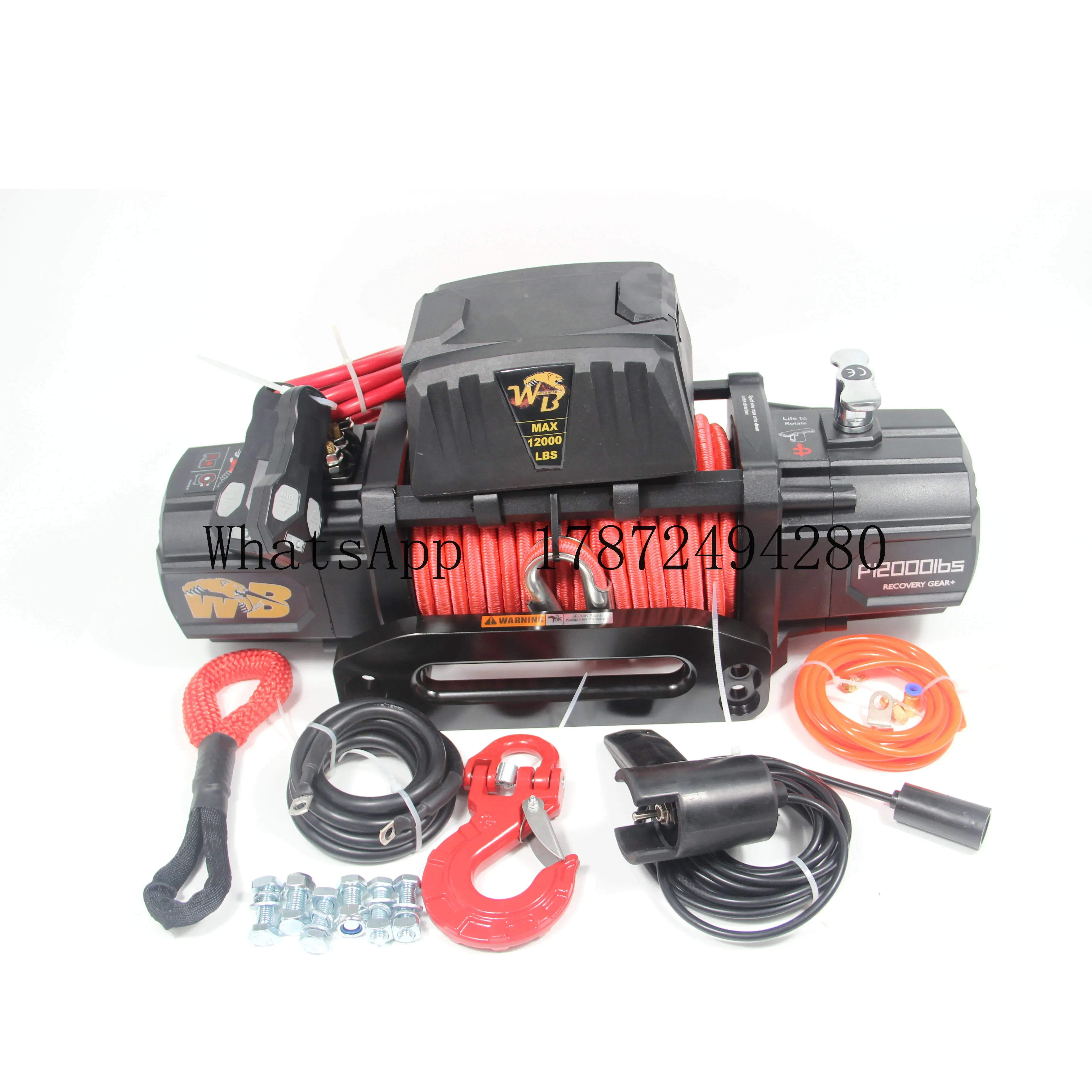 Fully Packed 12000LBS Electric Winch with Roller Fairlead & Wireless Remote, 6.5HP Motor for 4x4/UTV Recovery
Fully Packed 12000LBS Electric Winch with Roller Fairlead & Wireless Remote, 6.5HP Motor for 4x4/UTV Recovery