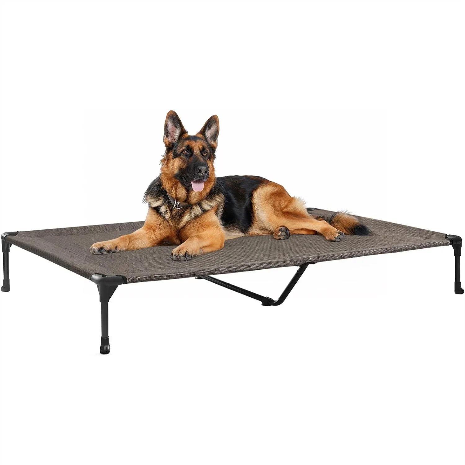 Elevated Dog Bed for Large Dogs, XL Cooling Raised Cot with Breathable Mesh, Off Ground Hammock Platform with No-Slip Feet
Elevated Dog Bed for Large Dogs, XL Cooling Raised Cot with Breathable Mesh, Off Ground Hammock Platform with No-Slip Feet