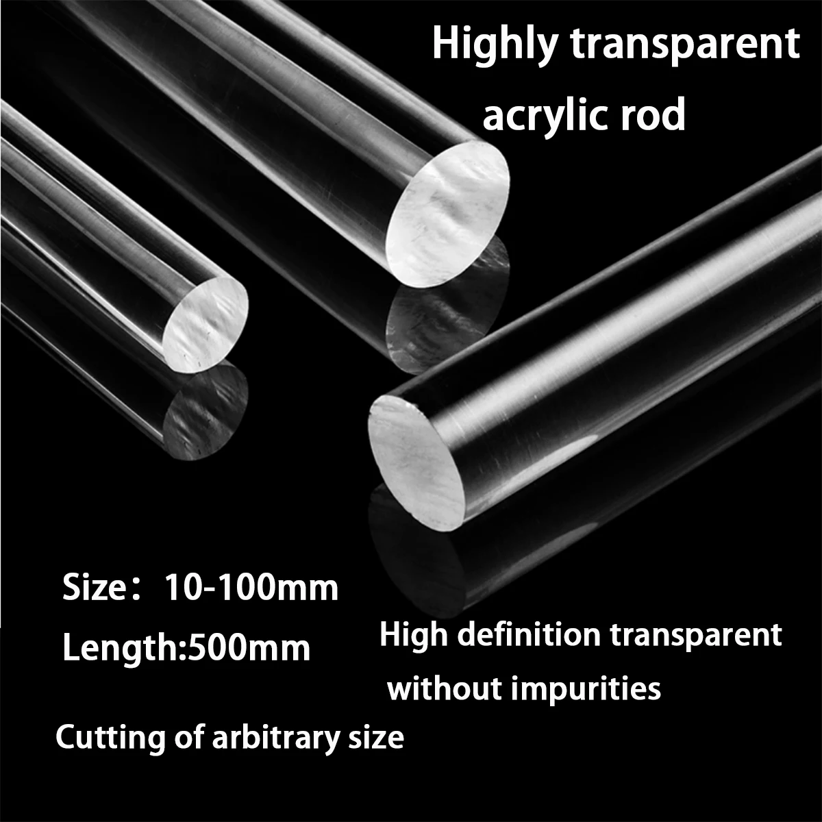 Acrylic High Transparent Organic Glass Rod Diy Craft Architectural Model Material Architecture 500mm
Acrylic High Transparent Organic Glass Rod Diy Craft Architectural Model Material Architecture 500mm