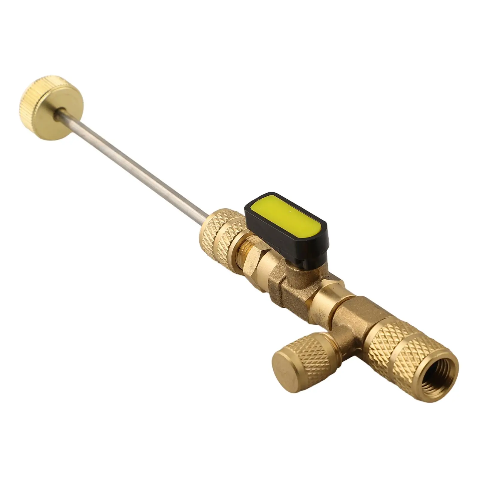 Car Valve Core Puller Remover/Installation Tool 1/4" SAE To 5/16" SAE Adapter R410A R22 AC 1/4" And 5/16" Ports Valve Removal
Car Valve Core Puller Remover/Installation Tool 1/4" SAE To 5/16" SAE Adapter R410A R22 AC 1/4" And 5/16" Ports Valve Removal
