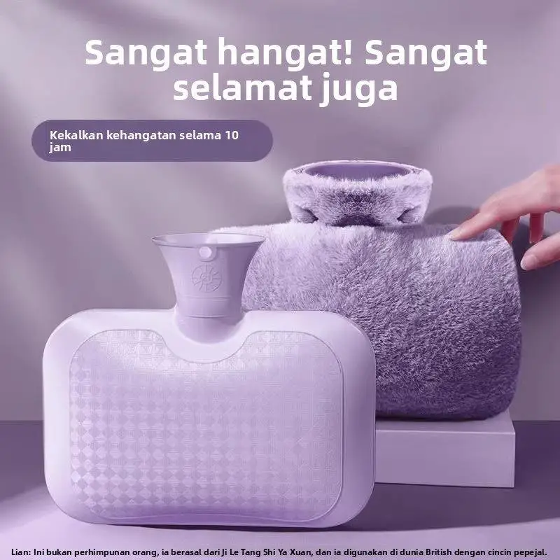 Horizontal Silicone Filled Plush Hot Water Bottle Women's Bedding Warm Hand Foot Stomach Non-Spill USB Warmth Winter Essential
Horizontal Silicone Filled Plush Hot Water Bottle Women's Bedding Warm Hand Foot Stomach Non-Spill USB Warmth Winter Essential