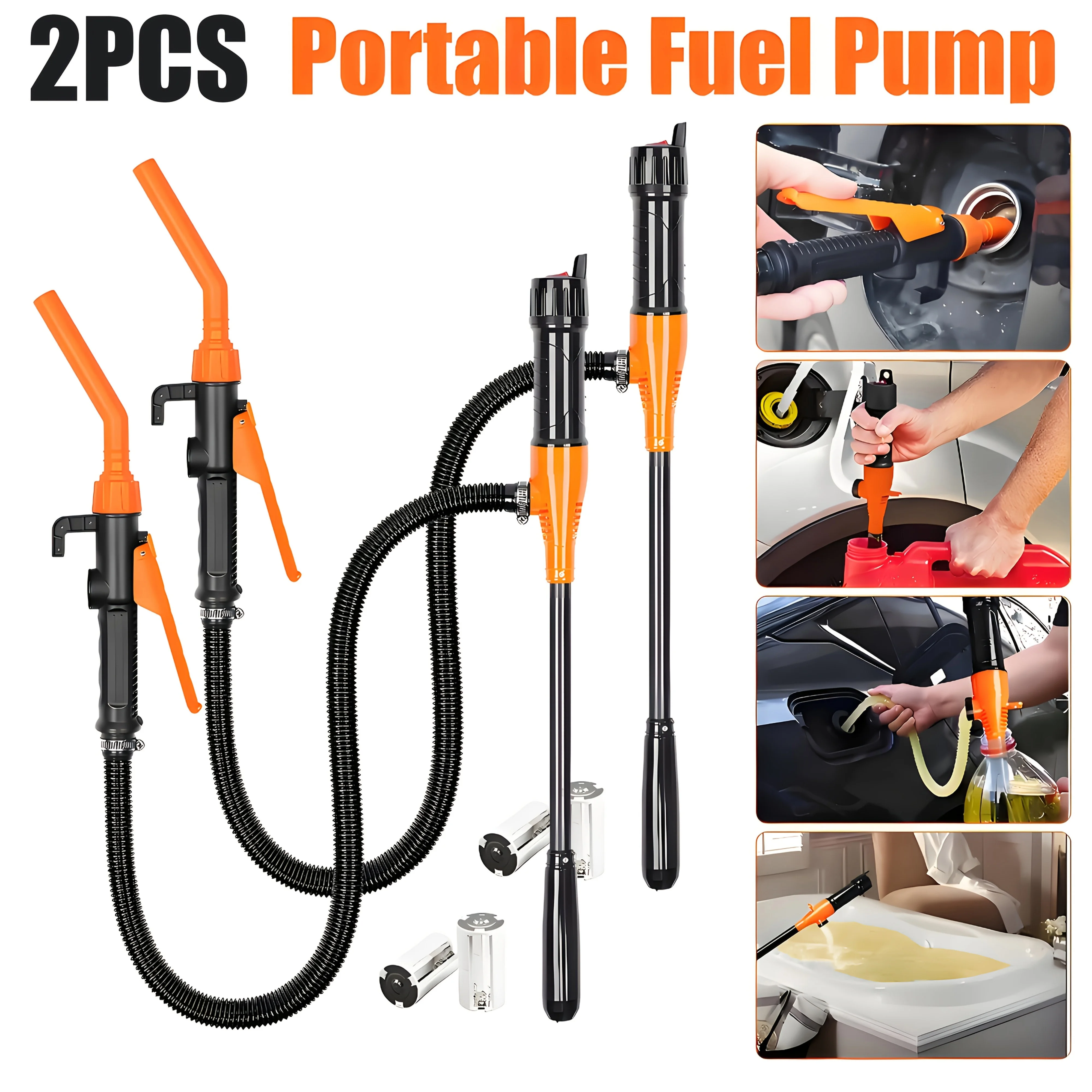 2pcs Portable Transfer Pump, Battery Operated Electric Siphon Pump for Gas, Fuel, Diesel, Fuel Transfer 2.6 GPM Flow Oil Extractor -Easy to Use Hand Fuel Pump, Multi-Use Siphon Fuel Transfer Pump
2pcs Portable Transfer Pump, Battery Operated Electric Siphon Pump for Gas, Fuel, Diesel, Fuel Transfer 2.6 GPM Flow Oil Extractor -Easy to Use Hand Fuel Pump, Multi-Use Siphon Fuel Transfer Pump