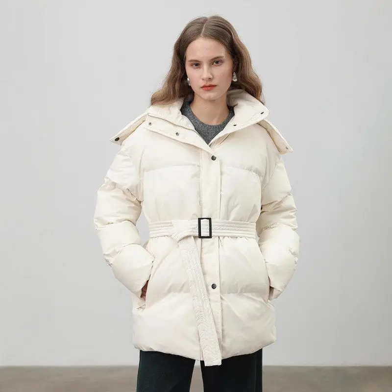 Winter Thiened Zipper Cotton Jaet Hooded Waist-Cinching Belted Warm Women's Premium Faion Long Sve Coat
Winter Thiened Zipper Cotton Jaet Hooded Waist-Cinching Belted Warm Women's Premium Faion Long Sve Coat