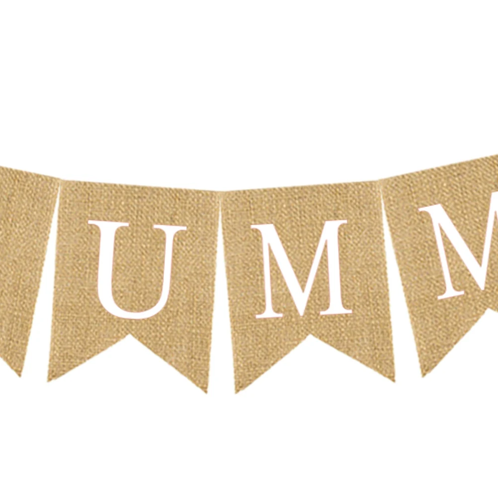 Swallowtail Flag Linen Fabric Bunting Summer Banner Party Decorative Supplies Jute Non-woven Material Wall
Swallowtail Flag Linen Fabric Bunting Summer Banner Party Decorative Supplies Jute Non-woven Material Wall