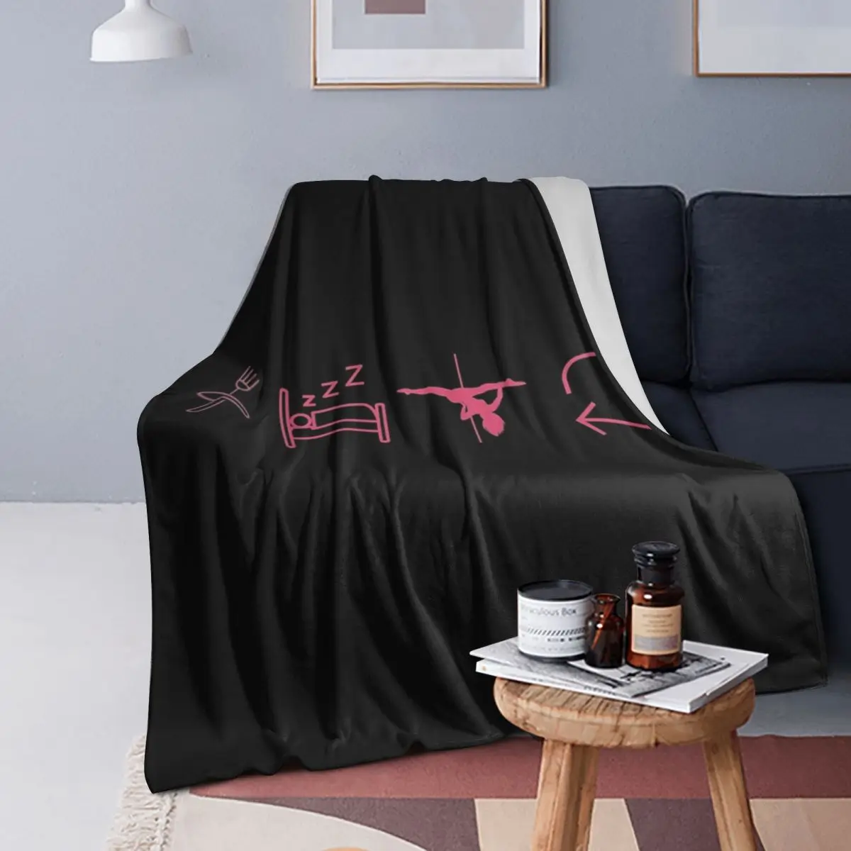 Eat, Sleep, Pole Dance, Repeat - Black Icons Blankets Flannel Throw Blanket Cover for Bed Living room Picnic Travel Home Couch 
Eat, Sleep, Pole Dance, Repeat - Black Icons Blankets Flannel Throw Blanket Cover for Bed Living room Picnic Travel Home Couch