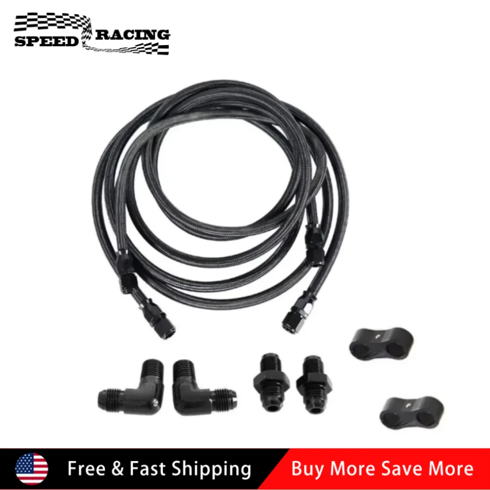 7FT AN6 Гибкий фитинг для шланга охлаждения передач из ПТФЭ, плетеные линии из нейлона и нержавеющей стали для 4L60 700R4 TH350 TH400
7FT AN6 Гибкий фитинг для шланга охлаждения передач из ПТФЭ, плетеные линии из нейлона и нержавеющей стали для 4L60 700R4 TH350 TH400