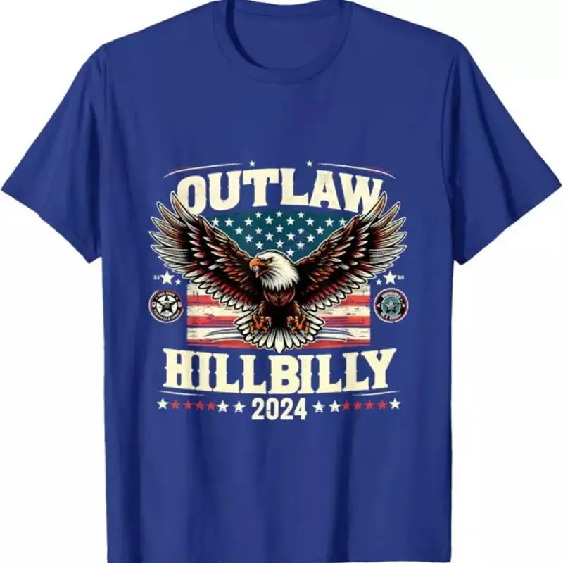 Outlaw Hillbilly 2024, футболка в стиле ретро Eagle в стиле милитари 
Outlaw Hillbilly 2024, футболка в стиле ретро Eagle в стиле милитари
