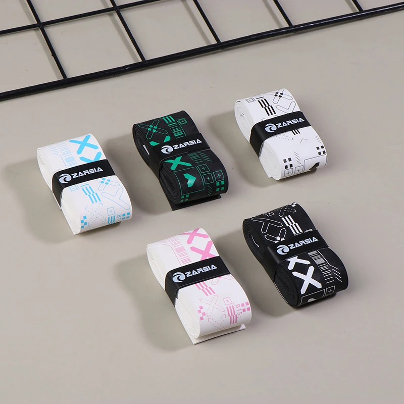 Self-Adhesive Tennis Badminton Racket Grip Tape Shock Absorption Non-Slip Paddle Head Protection Overgrips Sticker for Sports Eq