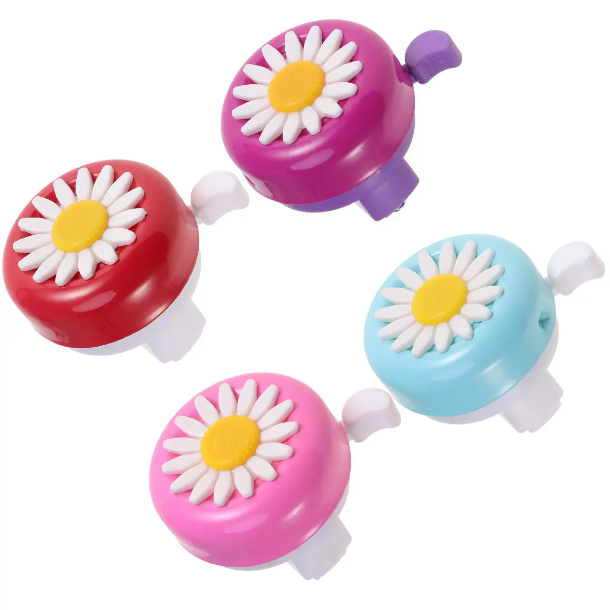 4Pcs Flower Bike Bell Set Mini Loud Daisy Chrysanthemum Design Thumb-Activated Bicycle Bell for Mountain Road Bike Scooter
4Pcs Flower Bike Bell Set Mini Loud Daisy Chrysanthemum Design Thumb-Activated Bicycle Bell for Mountain Road Bike Scooter