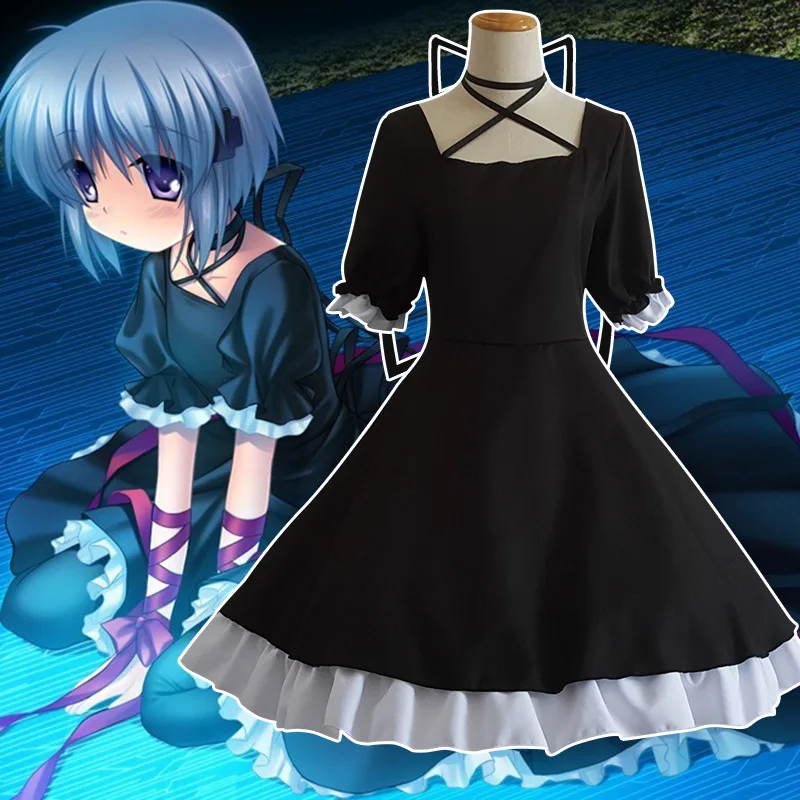 Japanese Anime Kagari Dress Comic-Con Cosplay Costume Black Short Sleeve Dress Cartoon Game Role Outfit Festival Clothing
Japanese Anime Kagari Dress Comic-Con Cosplay Costume Black Short Sleeve Dress Cartoon Game Role Outfit Festival Clothing