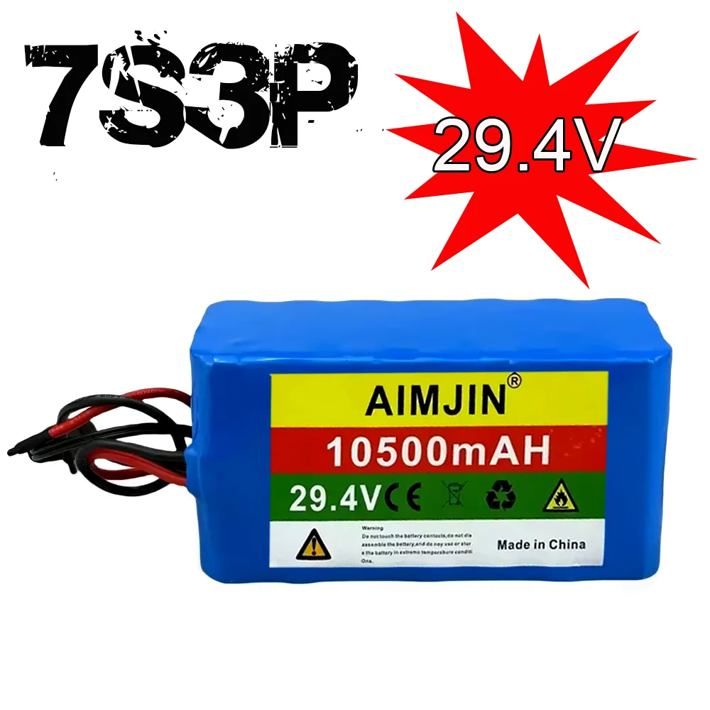 24V 10500mAh Rechargeable Batteries 29.4V Lithium Battery Wheelchair Battery 7S3P li ion Battery Pack + 2A Charger
24V 10500mAh Rechargeable Batteries 29.4V Lithium Battery Wheelchair Battery 7S3P li ion Battery Pack + 2A Charger