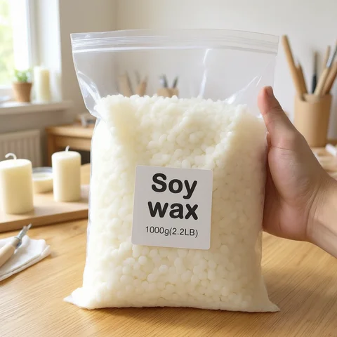 50g-1000g 100% natural Soy Wax Paraffin Material Pre-Soy Wax-Core natural soy wax blocks for homemade candles high quality