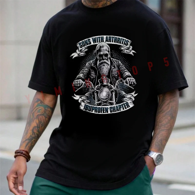 Arthritis & Ibuprofen Awareness Motorcycle Cotton Men's Moto T-shirt Fashion Casual Summer Comfortable Short Sleeve Tops
Arthritis & Ibuprofen Awareness Motorcycle Cotton Men's Moto T-shirt Fashion Casual Summer Comfortable Short Sleeve Tops