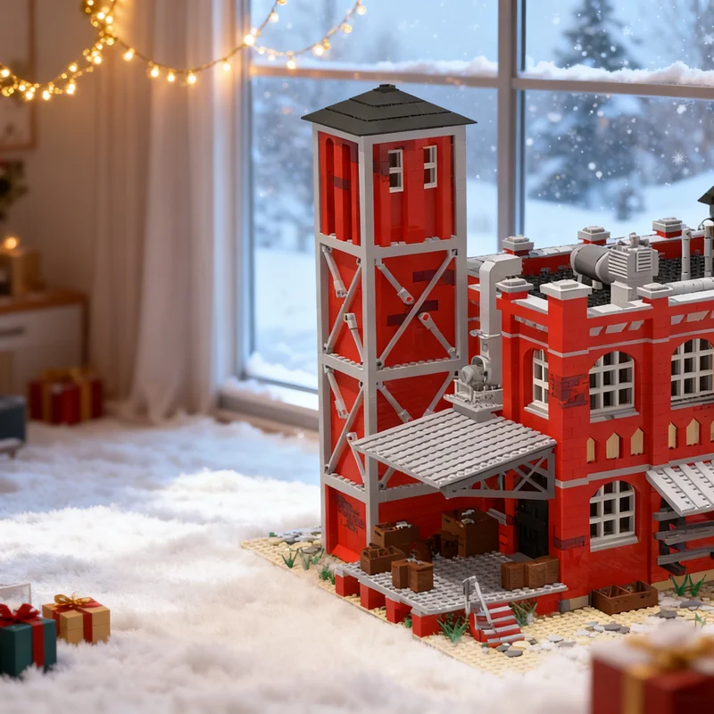 7329 деталей MOC: Большая модель старого красного городка-фабрики, конструктор, подарок, креативный коллекционный декор, премиум-класс, для взрослых и детей, настольный декор
7329 деталей MOC: Большая модель старого красного городка-фабрики, конструктор, подарок, креативный коллекционный декор, премиум-класс, для взрослых и детей, настольный декор