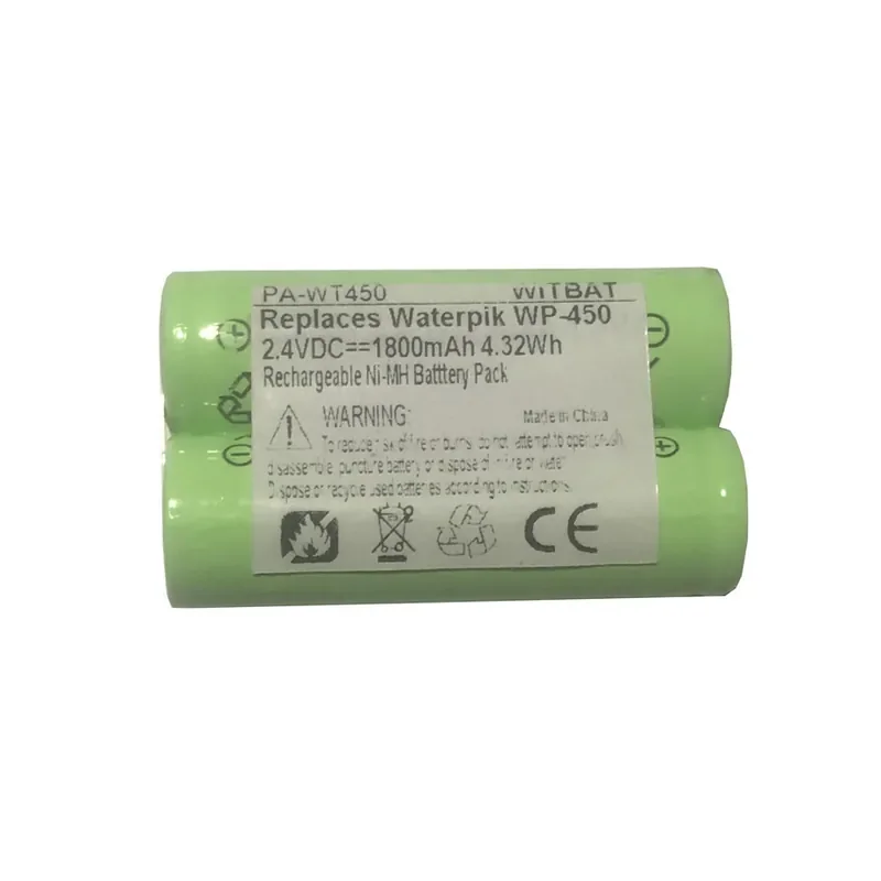 For Jiebi Waterpik WP-460 WP-462 WP-470 Tooth Flusher Replacement Battery
For Jiebi Waterpik WP-460 WP-462 WP-470 Tooth Flusher Replacement Battery