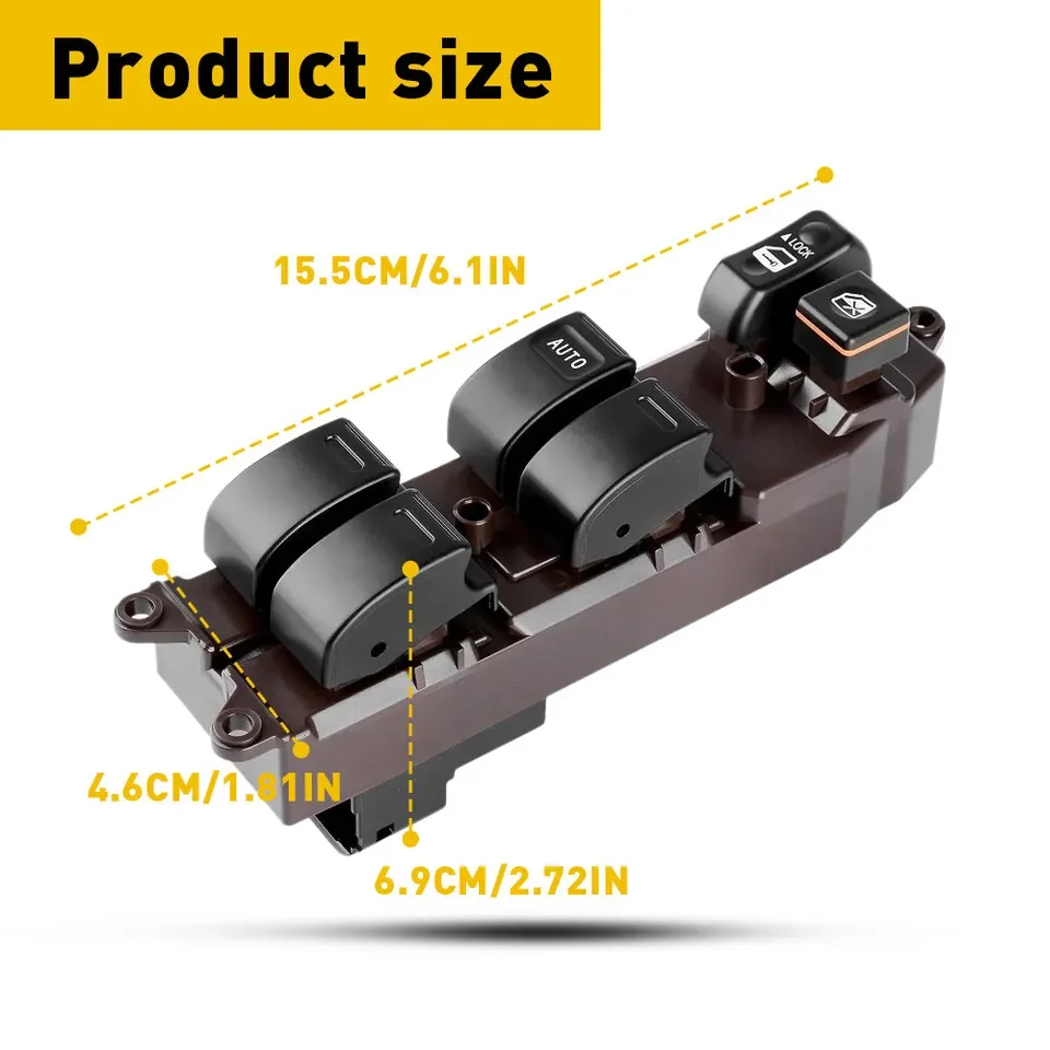 Electric Power Window Master Control Switch For 2003-08 Toyota Corolla Matrix 84820-12491 84820-33170A 8482033170A 84820-AA050
Electric Power Window Master Control Switch For 2003-08 Toyota Corolla Matrix 84820-12491 84820-33170A 8482033170A 84820-AA050