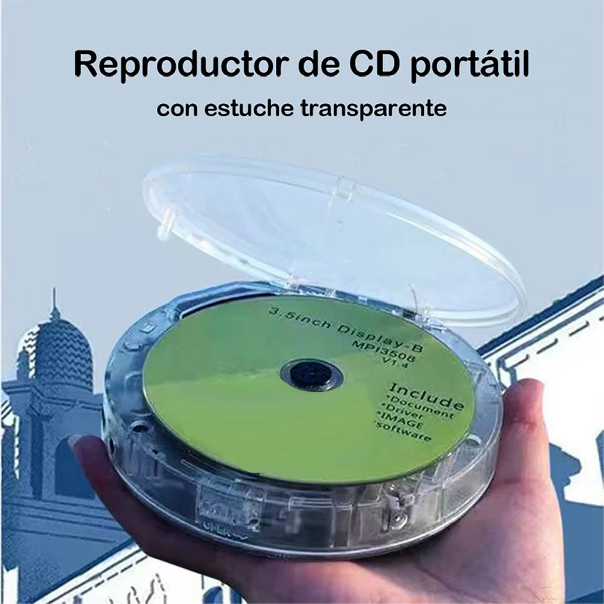 SVFE-gProtable Bluetooth CD Player Transparent Speaker Music Walkman with LCD Display Personal CD Player for Home
SVFE-gProtable Bluetooth CD Player Transparent Speaker Music Walkman with LCD Display Personal CD Player for Home