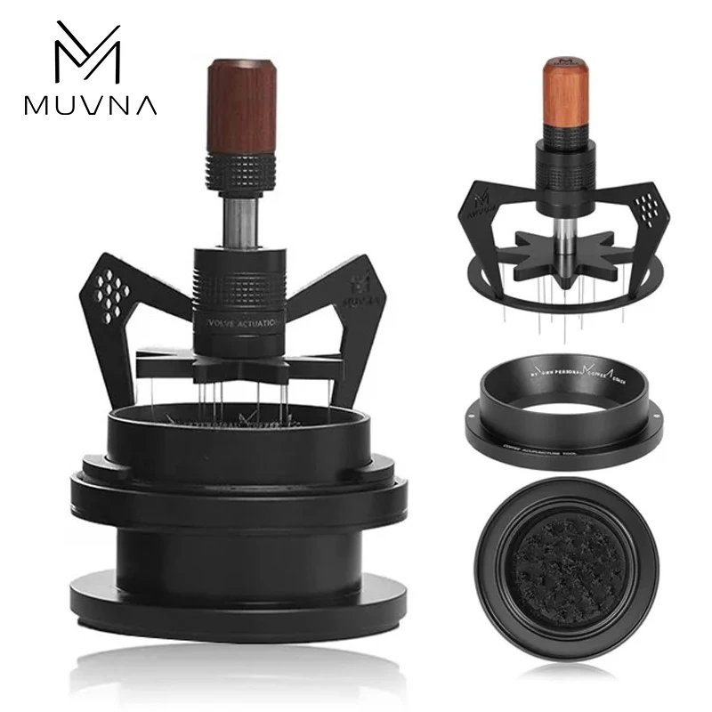 Muvna Mantis Coffee Distribution WDT Espresso Tool,51/53/58mm 9 Needles Rotary Espresso Accessory Magnetic Dosing Ring Barista
Muvna Mantis Coffee Distribution WDT Espresso Tool,51/53/58mm 9 Needles Rotary Espresso Accessory Magnetic Dosing Ring Barista