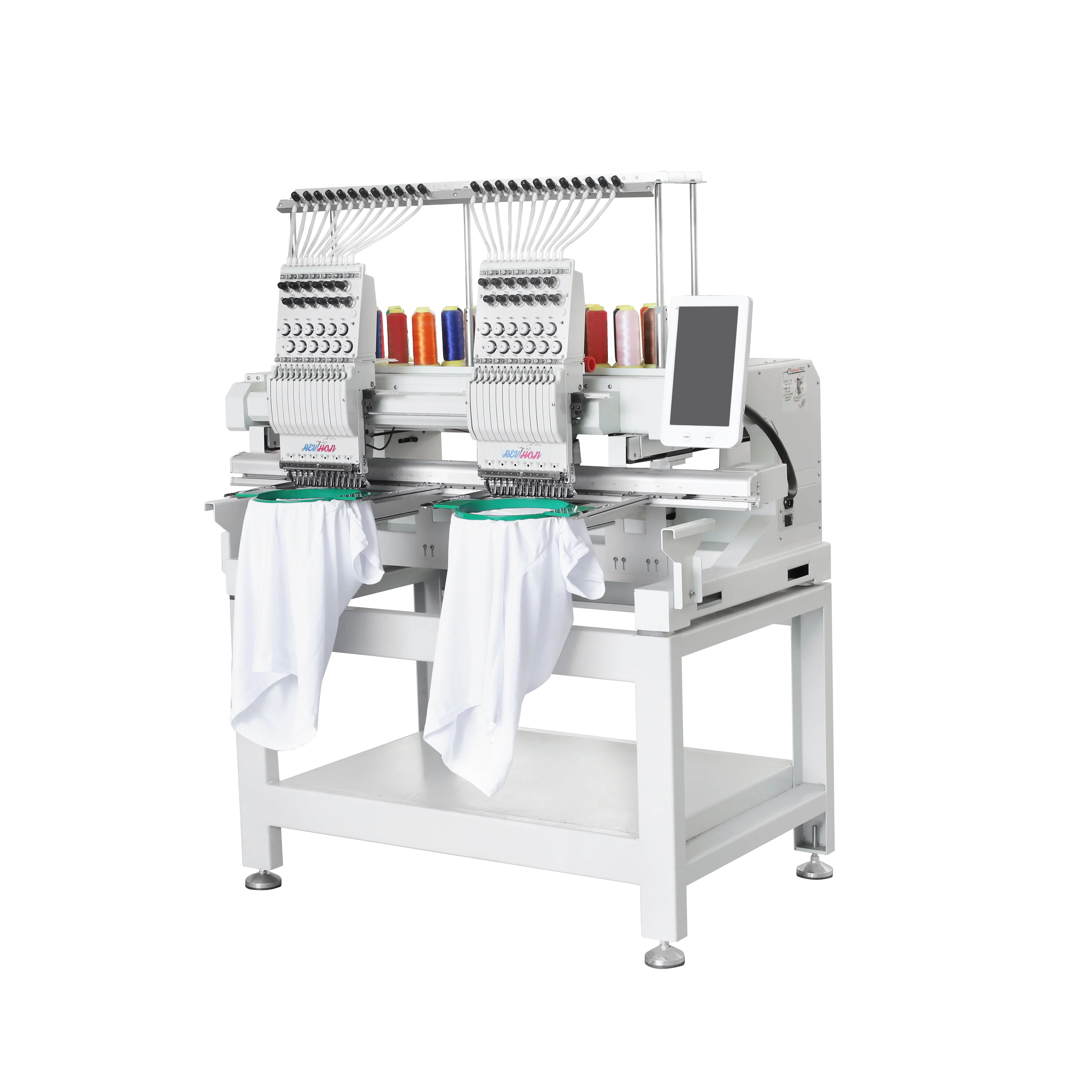Computerized 2 Heads 9 12 15 Needles T-shirt Embroidery Machine Commercial Automatic Clothing Embroidery Computer Machine
Computerized 2 Heads 9 12 15 Needles T-shirt Embroidery Machine Commercial Automatic Clothing Embroidery Computer Machine