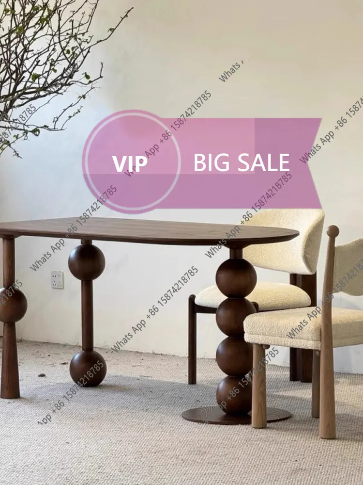 Y65 Solid Wood Antique Dining Table Household Light Luxury Small Apartment Designer Retro Dining Table Negotiation Table Balcony
Y65 Solid Wood Antique Dining Table Household Light Luxury Small Apartment Designer Retro Dining Table Negotiation Table Balcony