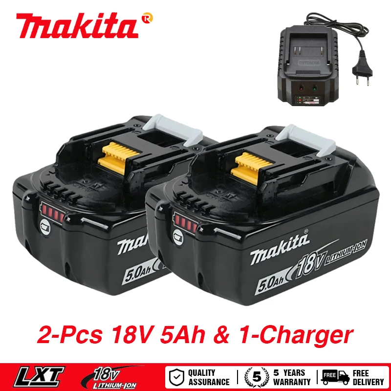 100% Original Makita Battery, For Makita 18v 5ah Battery Bl1840bl1830b Bl1850b Bl1850 Bl1860bl1815, Rechargeable Lithium Battery
100% Original Makita Battery, For Makita 18v 5ah Battery Bl1840bl1830b Bl1850b Bl1850 Bl1860bl1815, Rechargeable Lithium Battery