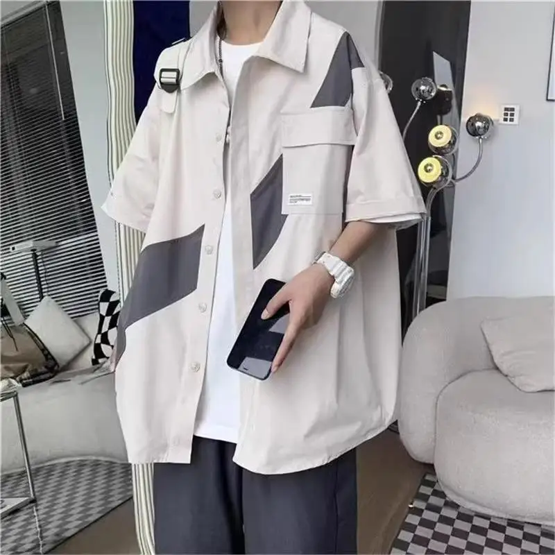 Loose Fit Short Sleeve Shirt Men's Women's Summer Fashionable Simple Style American Trendy Brand Special Large Size 300 Pounds
Loose Fit Short Sleeve Shirt Men's Women's Summer Fashionable Simple Style American Trendy Brand Special Large Size 300 Pounds