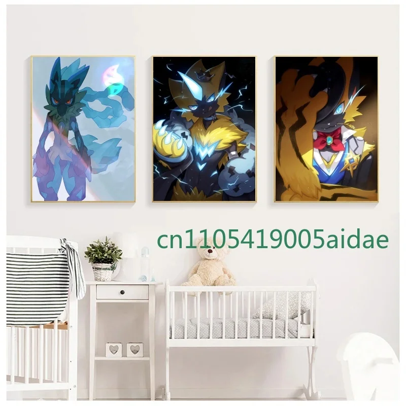 Pokemon Peripherals Lucario Zeraora Cinderace Meowscarada Posters Wall Art Prints Living Room Decor Canvas Painting Kids Gifts 
Pokemon Peripherals Lucario Zeraora Cinderace Meowscarada Posters Wall Art Prints Living Room Decor Canvas Painting Kids Gifts